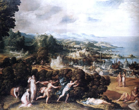  Niccolo Dell'Abbate Orpheus and Eurydice - Hand Painted Oil Painting
