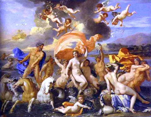  Nicolas Poussin Triumph of Neptune and Amphitrite - Hand Painted Oil Painting