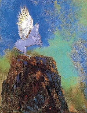  Odilon Redon Pegasus - Hand Painted Oil Painting