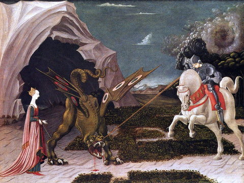  Paolo Uccello St. George and the Dragon - Hand Painted Oil Painting