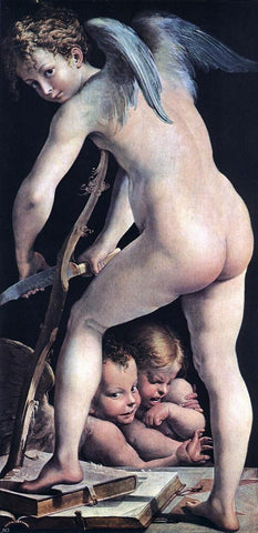  Parmigianino Cupid - Hand Painted Oil Painting