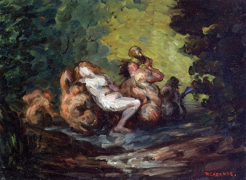  Paul Cezanne Neried and Tritons - Hand Painted Oil Painting