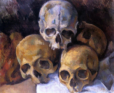  Paul Cezanne A Pyramid of Skulls - Hand Painted Oil Painting