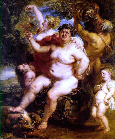  Peter Paul Rubens Bacchus - Hand Painted Oil Painting