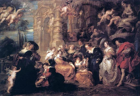  Peter Paul Rubens Garden of Love - Hand Painted Oil Painting