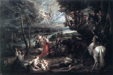 Peter Paul Rubens Landscape with Saint George and the Dragon - Hand Painted Oil Painting