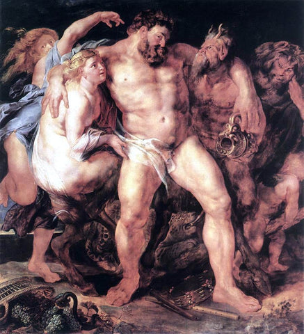  Peter Paul Rubens The Drunken Hercules - Hand Painted Oil Painting