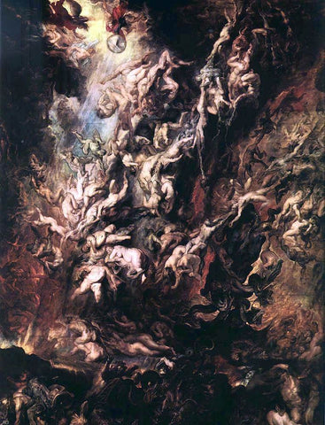  Peter Paul Rubens The Fall of the Damned - Hand Painted Oil Painting