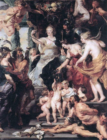  Peter Paul Rubens The Happiness of the Regency - Hand Painted Oil Painting