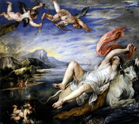  Peter Paul Rubens The Rape of Europa - Hand Painted Oil Painting
