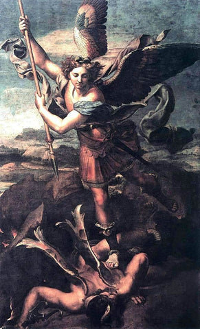  Raphael St Michael and the Satan - Hand Painted Oil Painting