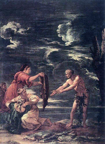  Salvator Rosa Odysseus and Nausicaa - Hand Painted Oil Painting