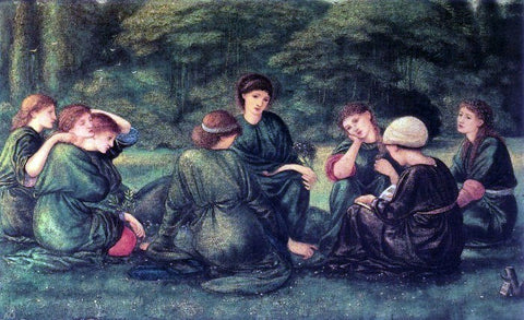  Sir Edward Burne-Jones Green Summer - Hand Painted Oil Painting