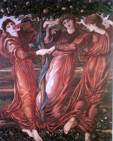  Sir Edward Burne-Jones The Garden of the Hesperides - Hand Painted Oil Painting