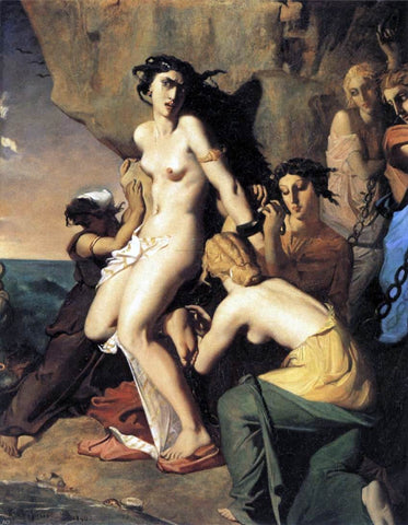  Theodore Chasseriau Andromeda and the Nereids - Hand Painted Oil Painting