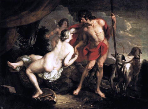  Theodor Van Thulden Venus and Adonis - Hand Painted Oil Painting
