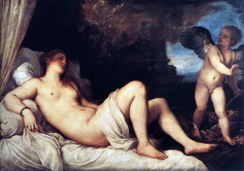  Titian Danae and the Shower of Gold - Hand Painted Oil Painting