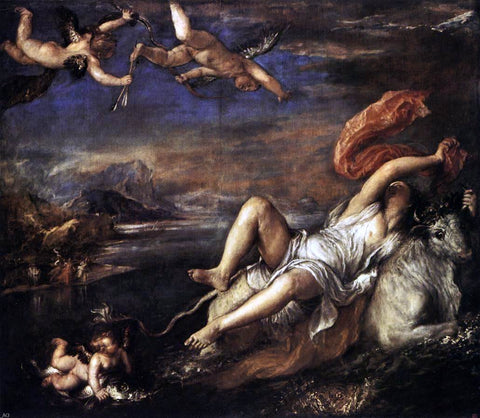  Titian Rape of Europa - Hand Painted Oil Painting