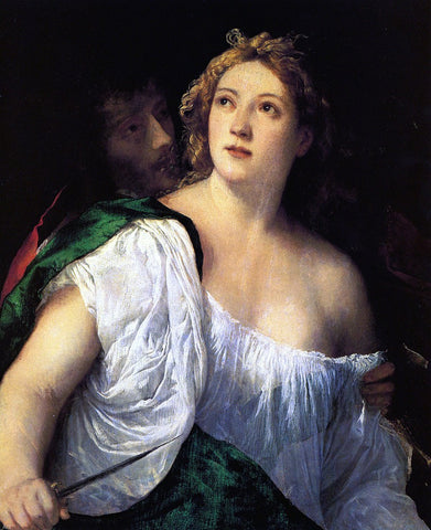  Titian Suicide of Lucretia - Hand Painted Oil Painting