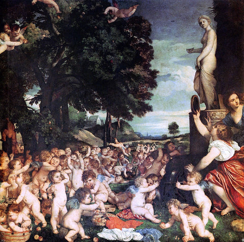  Titian The Worship of Venus - Hand Painted Oil Painting