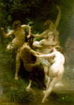  William Adolphe Bouguereau Nymphs and Satyr - Hand Painted Oil Painting