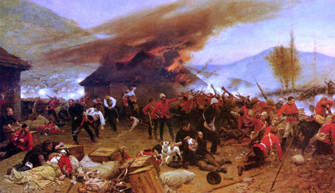  Alphonse De Neuville The Defence Of Rorke's Drift - Hand Painted Oil Painting