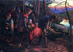  Arthur Hughes The Knight of the Sun (reduced version) - Hand Painted Oil Painting
