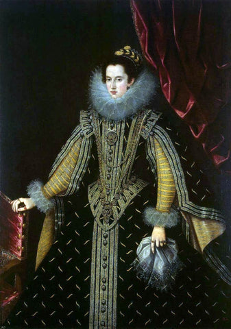  Bartolome Gonzalez Y Serrano Portrait of Margarita Aldobrandini, Duchess of Parma - Hand Painted Oil Painting