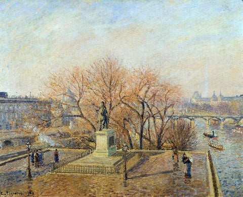  Camille Pissarro Ponty-Neuf, the Statue of Henri IV, Sunny Weather, Morning - Hand Painted Oil Painting