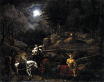  Carl Philipp Fohr Knight Before the Charcoal Burner's Hut - Hand Painted Oil Painting
