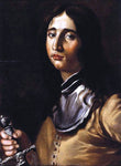  Cesare Dandini Portrait of a Young Soldier with a Lance - Hand Painted Oil Painting