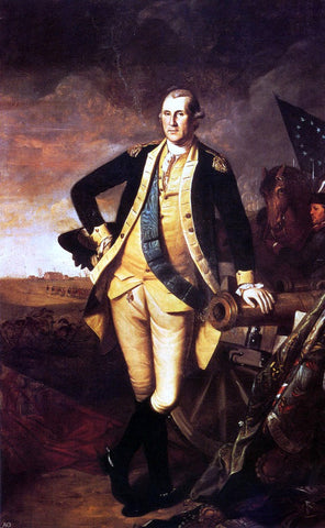  Charles Willson Peale George Washington at Princeton - Hand Painted Oil Painting