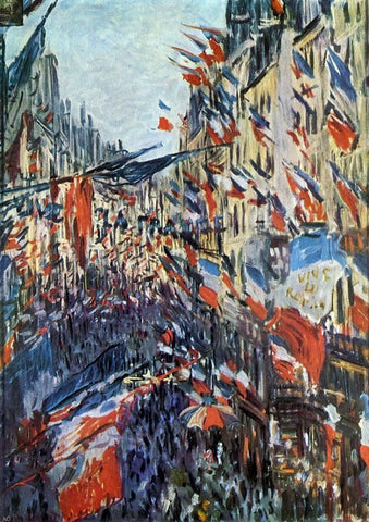  Claude Oscar Monet The Rue Saint-Denis, 30th of June 1878 - Hand Painted Oil Painting