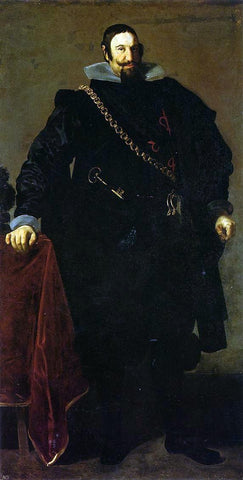  Diego Velazquez Don Gaspar de Guzman, Count of Oliveres and Duke of San Lucar la Mayor - Hand Painted Oil Painting