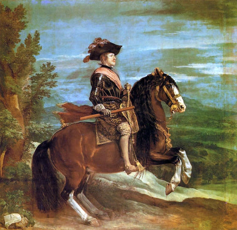  Diego Velazquez Philip IV on Horseback - Hand Painted Oil Painting