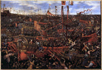  Domenico Robusti Battle of Salvore - Hand Painted Oil Painting
