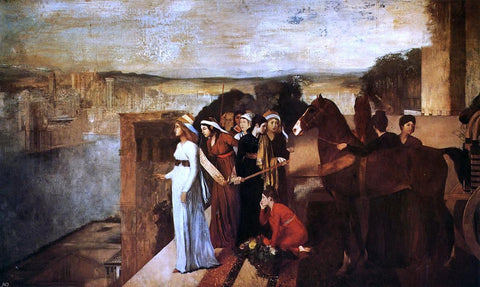  Edgar Degas Semiramis Building Babylon - Hand Painted Oil Painting