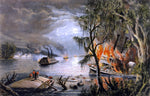  Frances Bond Palmer The Mississippi in Time of War - Hand Painted Oil Painting