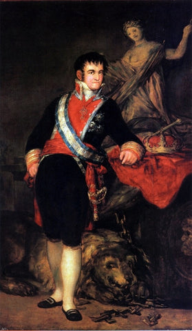  Francisco Jose de Goya Y Lucientes Fernando VII - Hand Painted Oil Painting