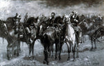  Frederic Remington Cavalry in an Arizona Sandstorm - Hand Painted Oil Painting