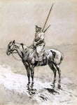  Frederic Remington Cossack Picket on the German Frontier - Hand Painted Oil Painting