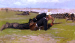  Frederic Remington Field Drill for the Prussian Infantry - Hand Painted Oil Painting