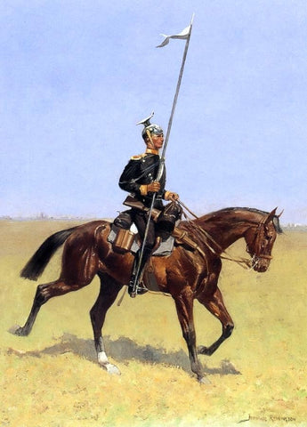  Frederic Remington Uhlan (also known as Lancer) - Hand Painted Oil Painting