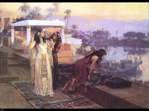  Frederick Arthur Bridgman Cleopatra on the Terraces of Philae - Hand Painted Oil Painting