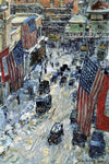  Frederick Childe Hassam Flags on Fifty-Seventh Street - Hand Painted Oil Painting