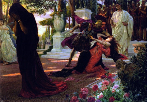  Georges Antoine Rochegrosse The Death of Messalina - Hand Painted Oil Painting
