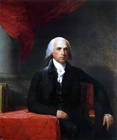  Gilbert Stuart James Madison - Hand Painted Oil Painting