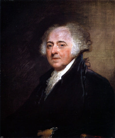  Gilbert Stuart John Adams - Hand Painted Oil Painting