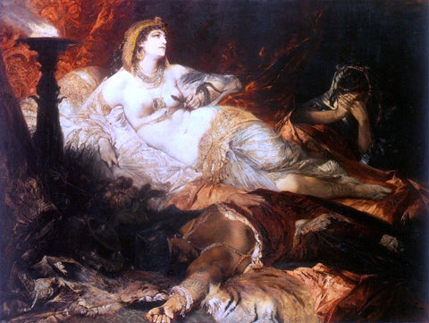  Hans Makart Der Tod der Kleopatra - Hand Painted Oil Painting