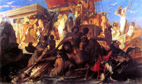  Hans Makart Die Niljagd der Kleopatra - Hand Painted Oil Painting